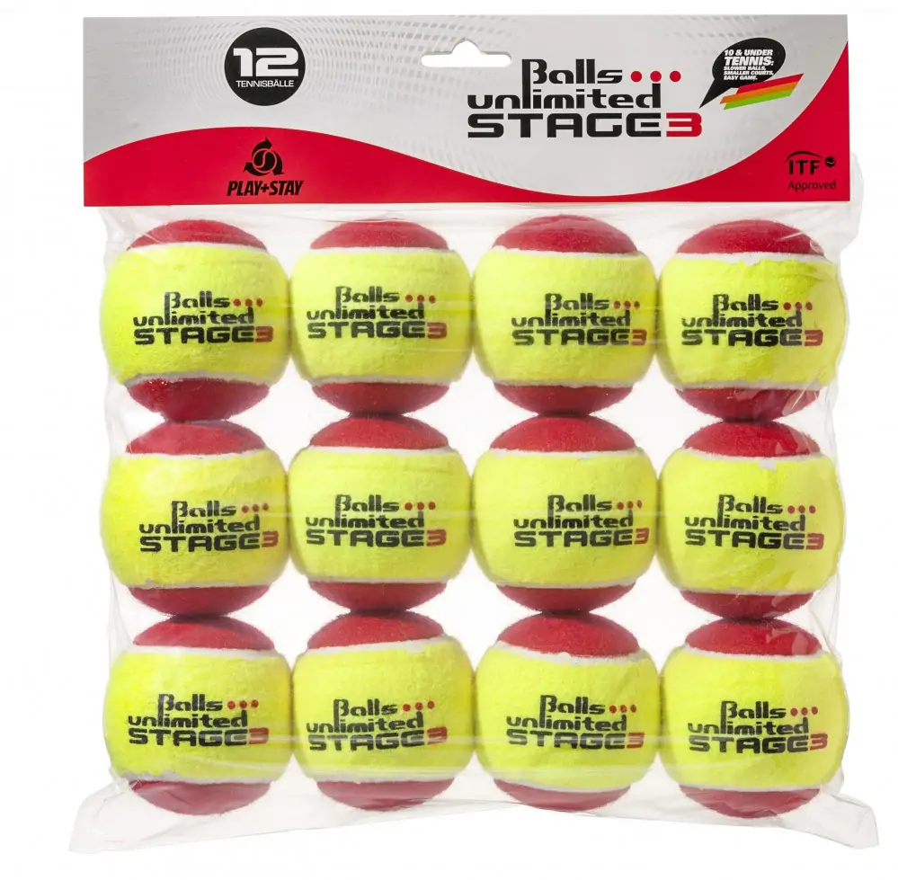 Sachet de 12 balles Stage 3 Rouge