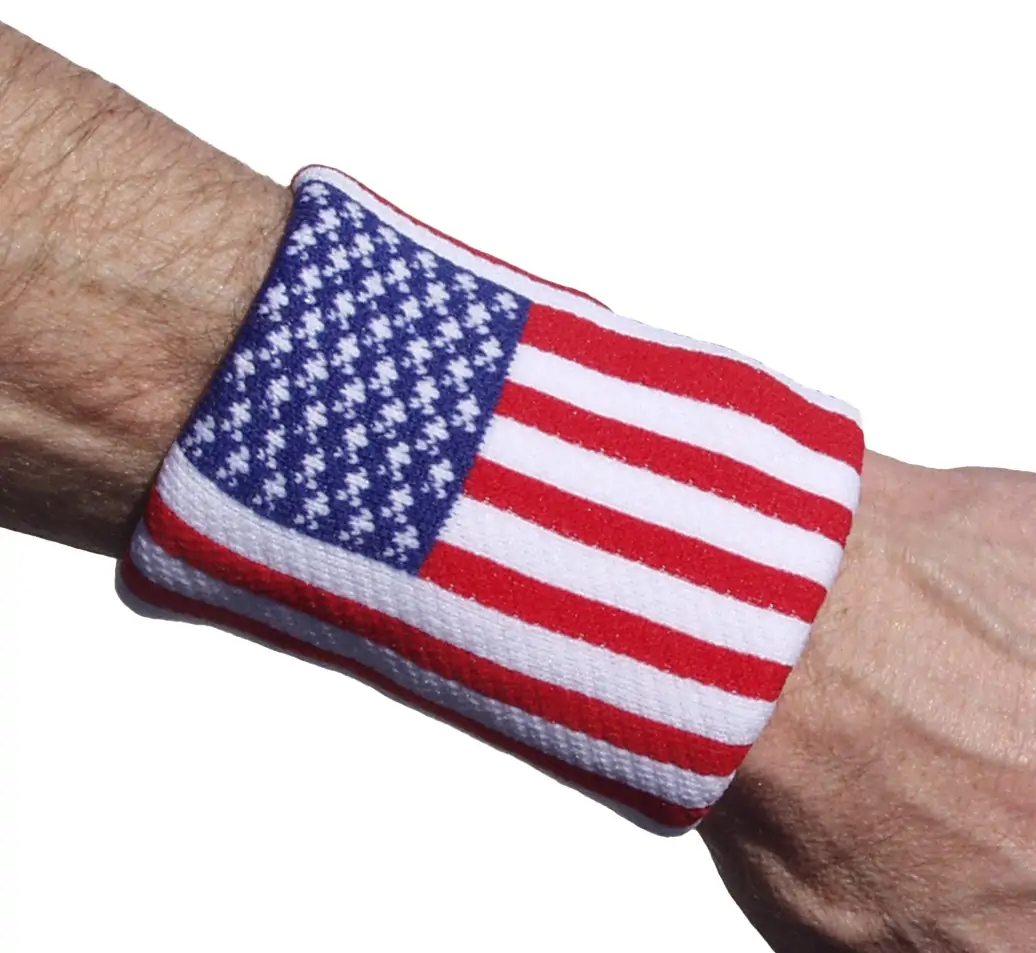 Serre poignet tourna flag bands par 2