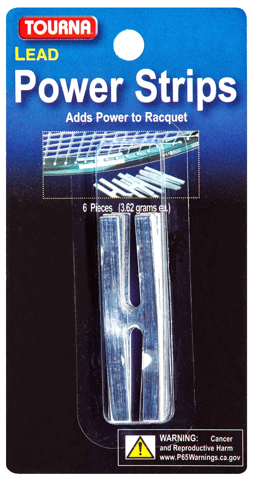 Blister de 6 bandelettes plomb power strips 3,62 grs