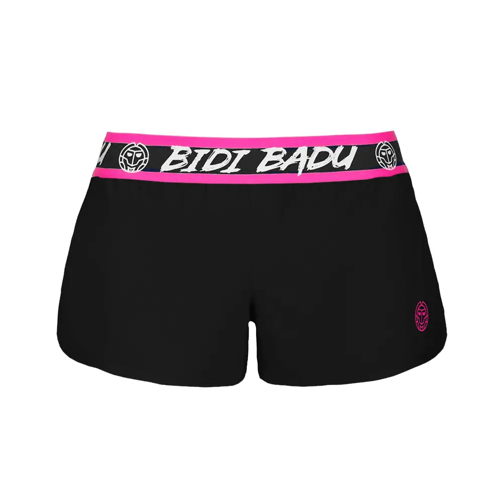 Short Tiida Tech 2 en 1 Noir et Rose
