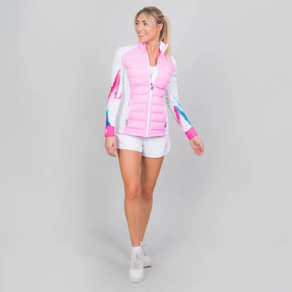 Short Tiida Tech 2 en 1 Blanc et Rose - Image 2