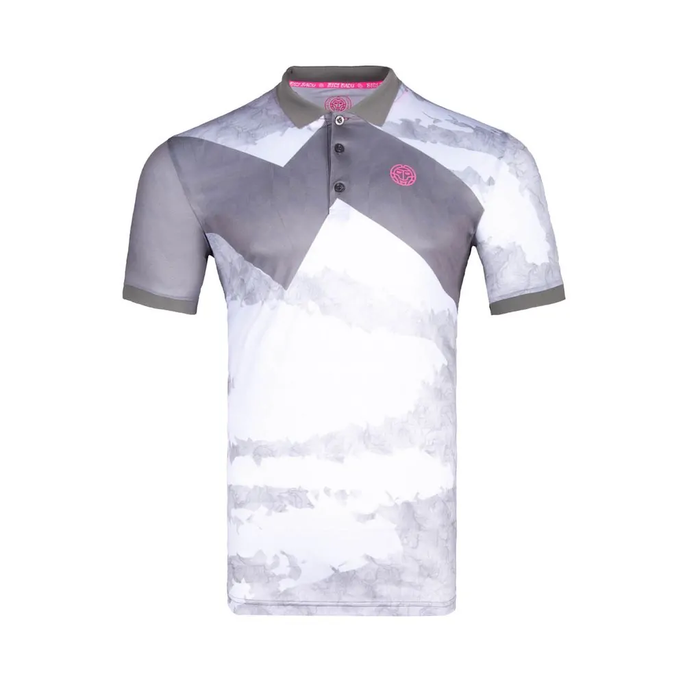 Polo Idir Tech Gris et Blanc