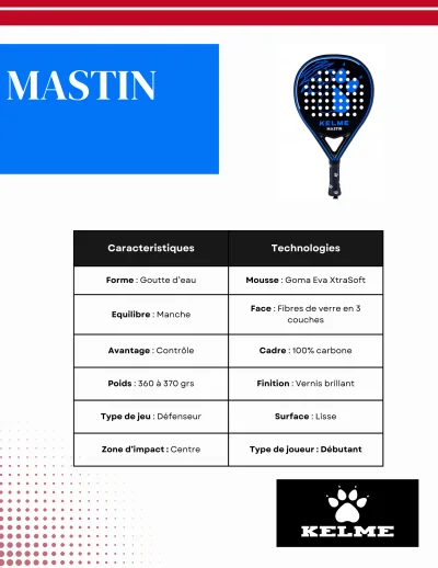 Raquette de Padel Mastin Kelme – Image 2