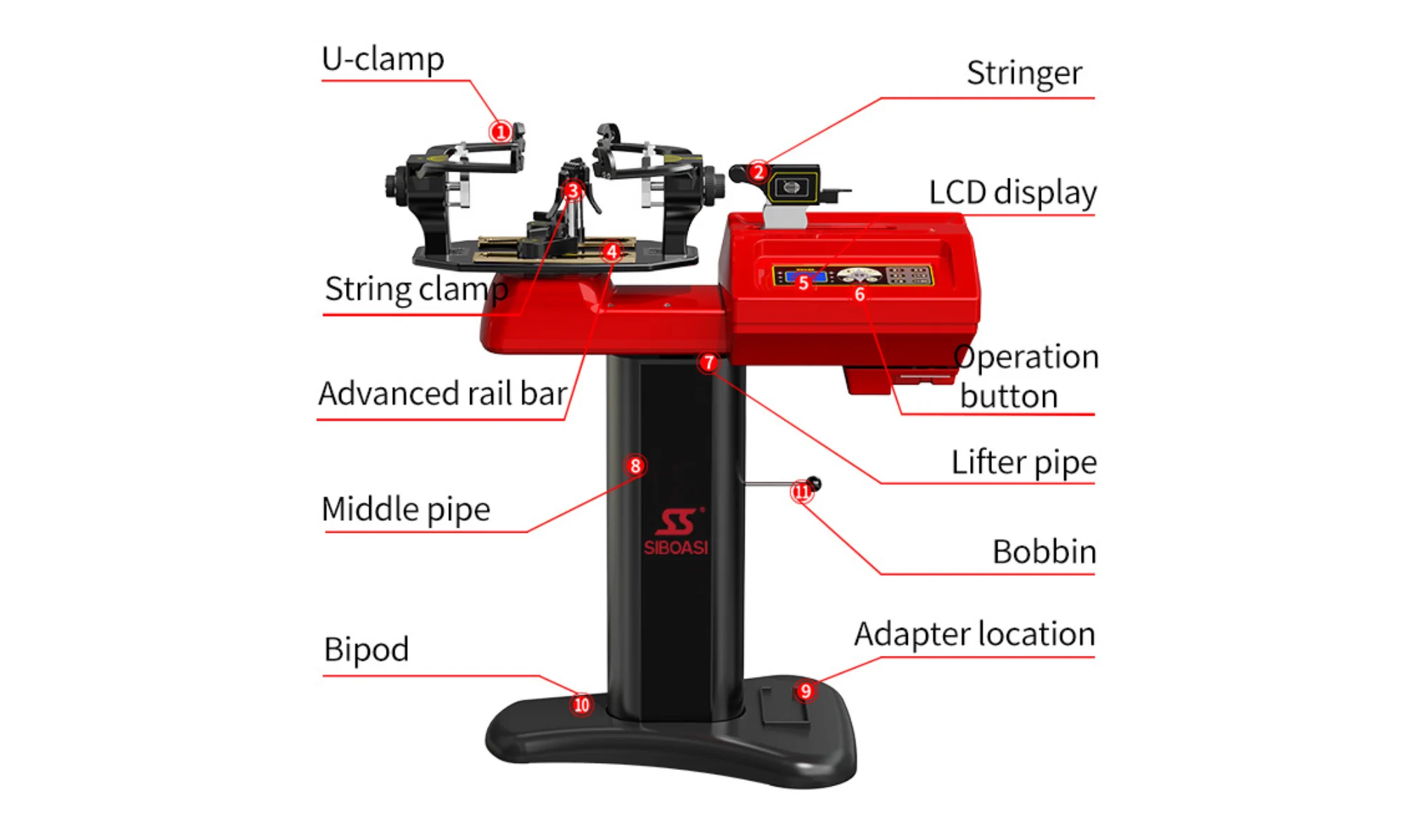 Machine à corder Pro Siboasi S-6 avec pied – Image 6